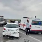 ۶ مصدوم بر اثر واژگونی خودرو در زارچ