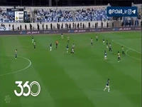 گل اول النصر به الاخدود توسط آیمن احمد در دقیقه 17