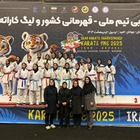 مسابقات کاراته قهرمانی دختران جوان کشور در اردبیل برگزار شد