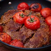 کباب تابه‌ای خوشمزه با سس مخصوص