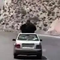 ماجرای بدل‌کاری یک زن روی پراید در حال حرکت در همدان
