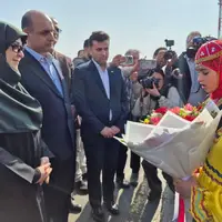 استقبال دیدنی از سخنگوی دولت در بندر انزلی