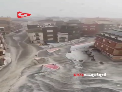 جاری شدن سیل پس از بارندگی در اسپانیا