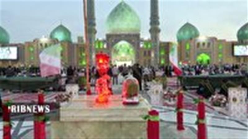 گرامیداشت دو شهید گمنام در جمکران