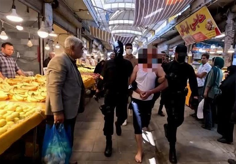 دستگیری شرور قمه‌کش بازار سرگذر همدان