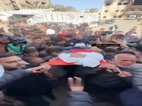 تشییع پیکر حسن اصلیح در غزه