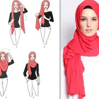 آموزش یک مدل روسری که کاملا یقه رو میپوشونه