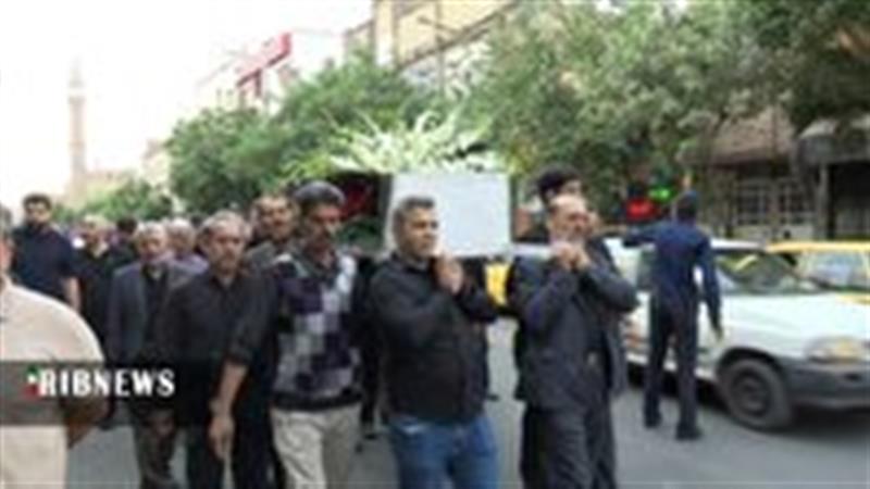 تشییع پیکر مادر شهید حسن میرهای