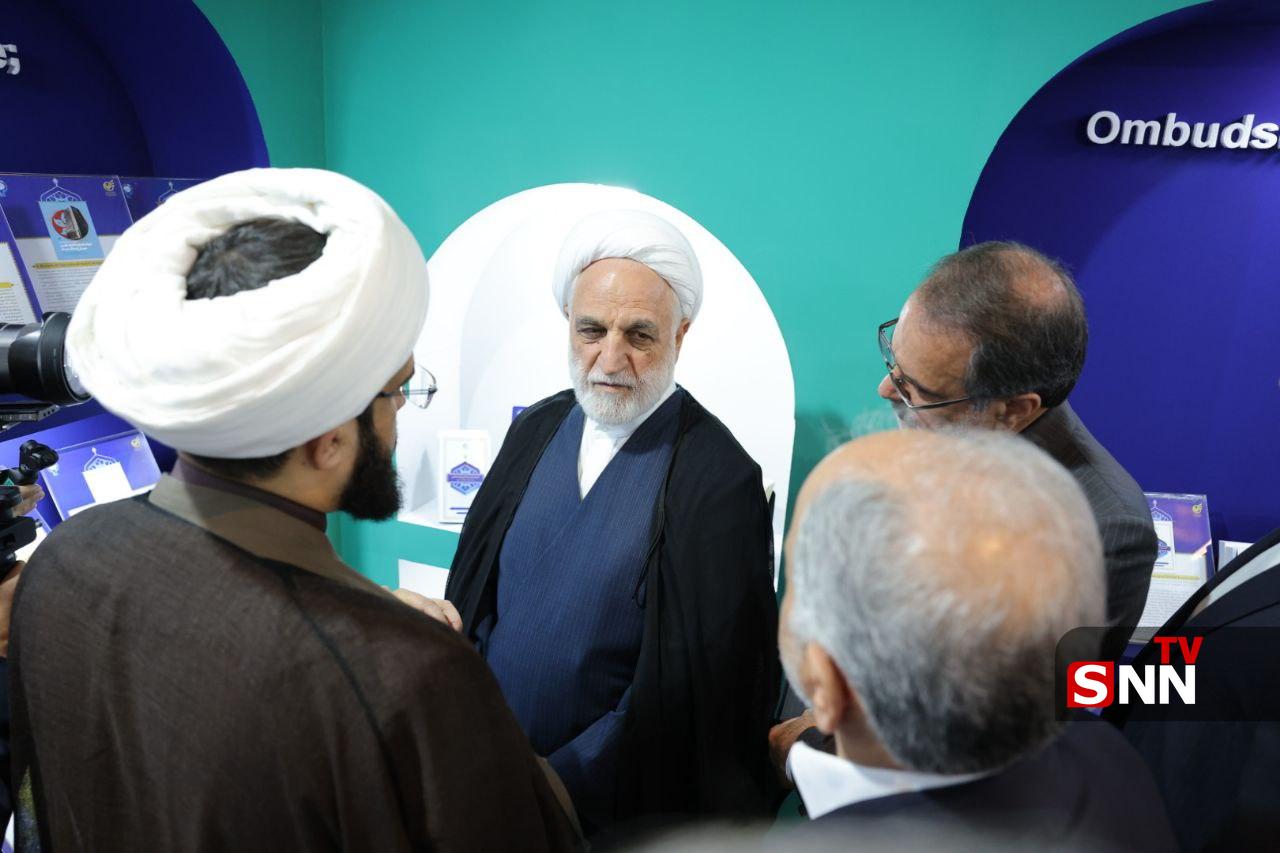  رئیس قوه قضاییه در بازدید از نمایشگاه دستاوردهای علمی سازمان بازرسی کل کشور