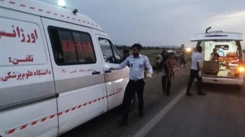 برخورد خاور با سمند در جاده زنجان ۲ کشته برجا گذاشت