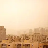 توده غلیظ خاک در غرب کرمانشاه