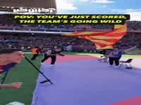تصاویری جالب از شادی نافرجام بارسایی‌ها هنگام به ثمر رسیدن گل مردود فرمین لوپز در ال کلاسیکو