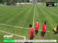 لحظه ورود پسر رونالدو به زمین برای اولین بازی با پیراهن تیم ملی پرتغال