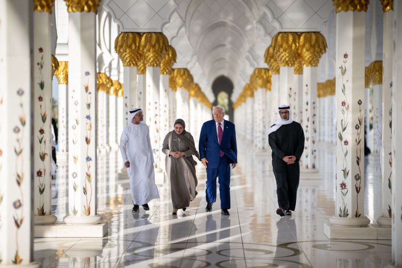عکس/ تصویر پربازدید از ترامپ در مسجد شیخ زاید