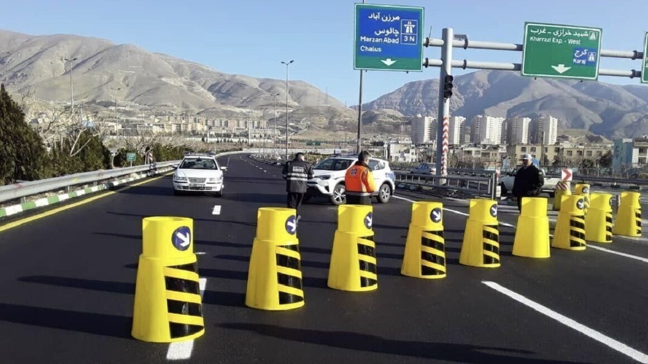 جاده کرج - چالوس و آزادراه تهران - شمال بسته است