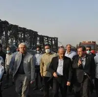 اظهارات رئیس صدا و سیما در بازدید از محل انفجار بندر شهید رجایی بندرعباس
