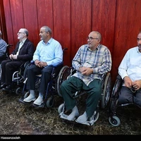 مراسم بدرقه کاروان حج تمتع جانبازان