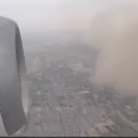 تصاویری از لحظه ورود گردوخاک به تهران