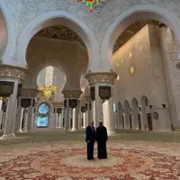 عکس/ تصویر پربازدید از ترامپ در مسجد شیخ زاید