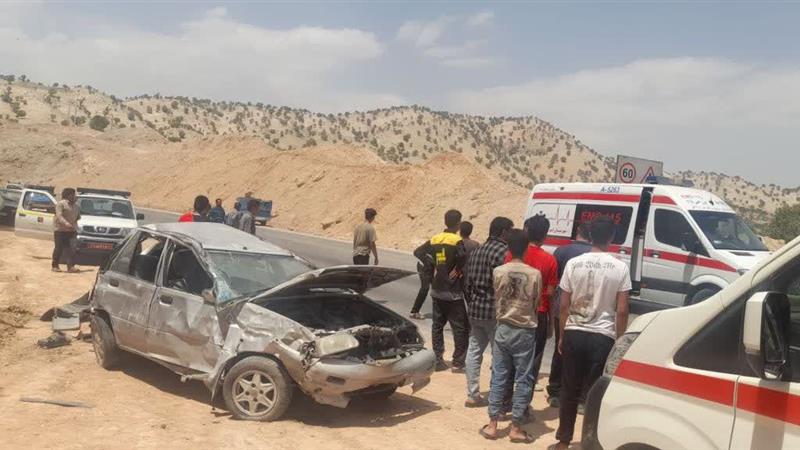 معلم و دانش‌آموز اهل لردگان در تصادف رانندگی مصدوم شدند