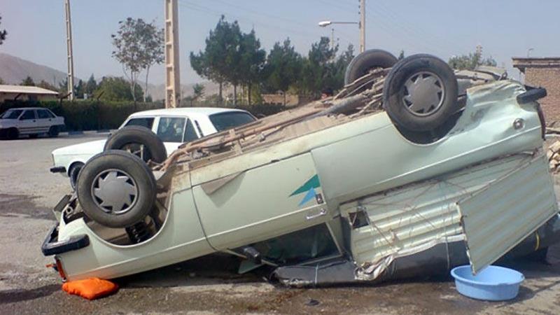واژگونی وانت در محور کرمانشاه به کامیاران یک فوتی بر جا گذاشت