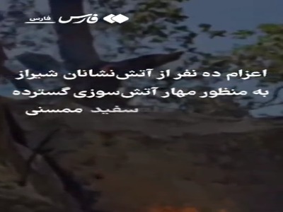 آتش‌نشانان شیرازی در نبرد با شعله‌های آتش