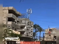 لحظه هدف قرار دادن خانه ای در دیرالبلح 