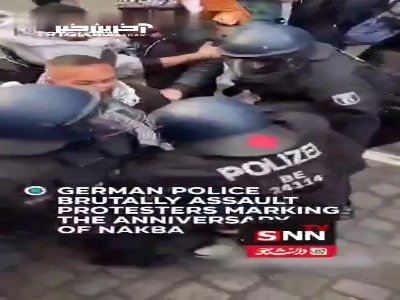 پلیس آلمان حامیان فلسطین را مورد ضرب و شتم قرار داد