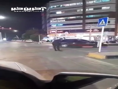 حرکت پسندیده یک مأمور انتظامی بعد از تصادف