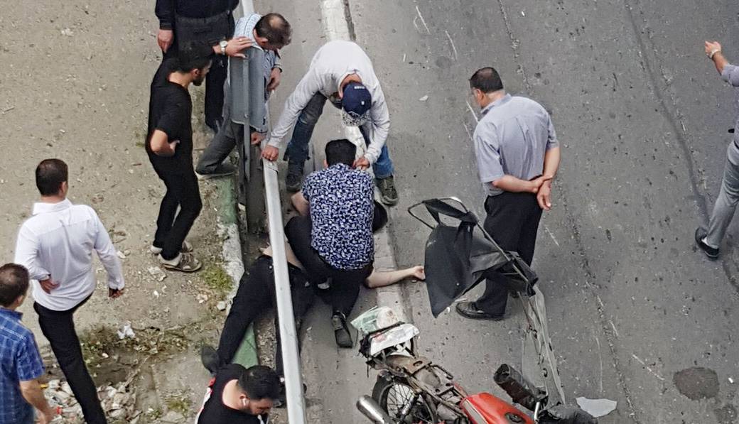 تصادف مرگبار عابر پیاده در بزرگراه همت