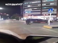 حرکت پسندیده یک مأمور انتظامی بعد از تصادف
