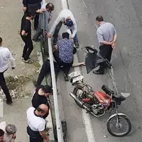 تصادف مرگبار عابر پیاده در بزرگراه همت
