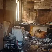 وقوع آتش‌سوزی در ساختمانی ۴ طبقه در شوش؛ مصدوم شدن یک آتش‌نشان