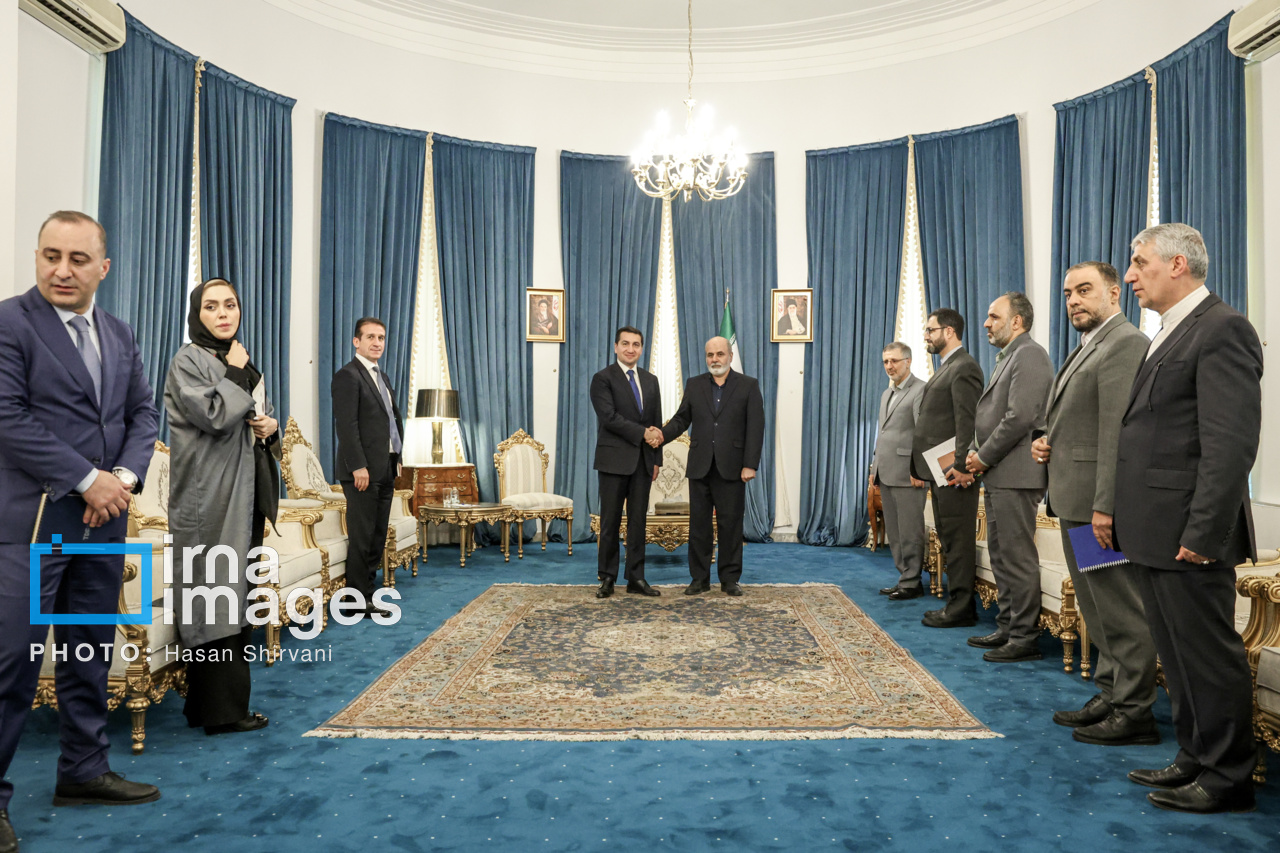 عکس/ دیدار رئیس دپارتمان سیاست خارجی جمهوری آذربایجان با دبیر شورای عالی امنیت ملی