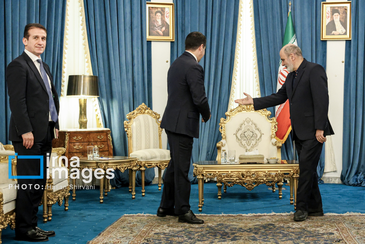 عکس/ دیدار رئیس دپارتمان سیاست خارجی جمهوری آذربایجان با دبیر شورای عالی امنیت ملی