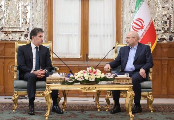 دیدار نیچروان بارزانی با قالیباف در تهران