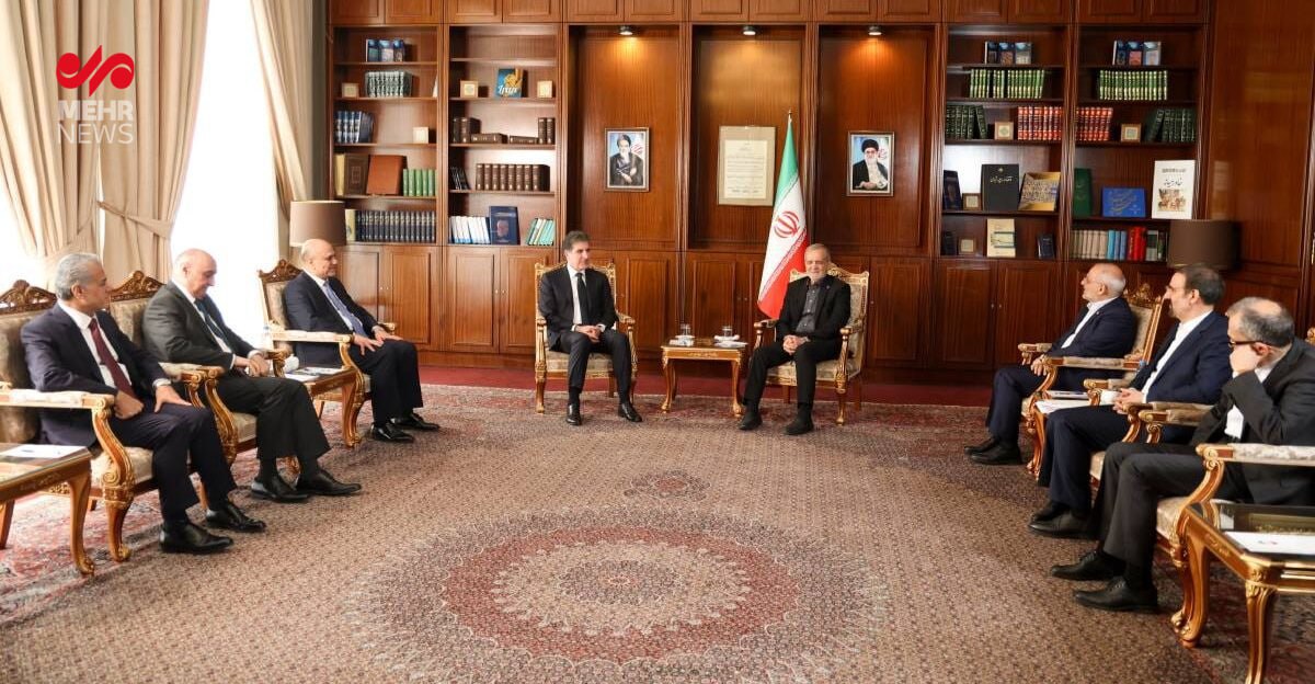 رئیس اقلیم کردستان عراق با رئیس جمهور ایران دیدار کرد