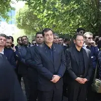 حضور وزیر در مراسم تشییع عکاس جانباخته در پیست اتومبیلرانی