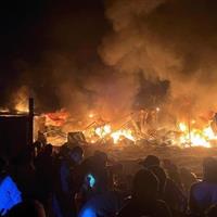 بمباران چادرهای آوارگان فلسطینی در خان‌یونس