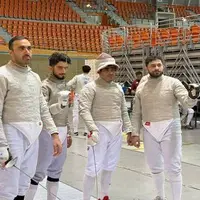 حضور ۶ نفره تیم ملی شمشیربازی اسلحه سابر در جام جهانی اسپانیا