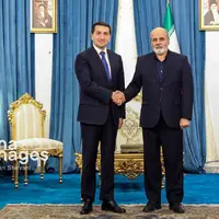 عکس/ دیدار رئیس دپارتمان سیاست خارجی جمهوری آذربایجان با دبیر شورای عالی امنیت ملی