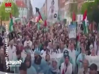 تظاهرات در کپنهاگ برای توقف جنگ در غزه