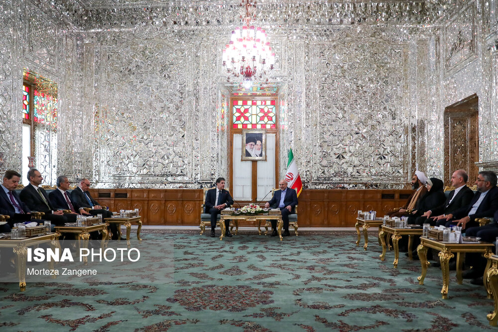عکس/ دیدار رییس اقلیم کردستان عراق با رییس مجلس