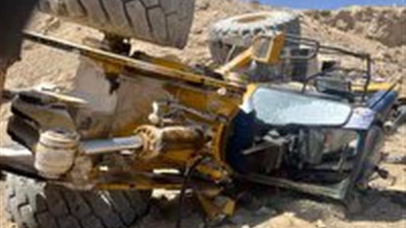 مرگ دو نفر در واژگونی لودر در مومن آباد