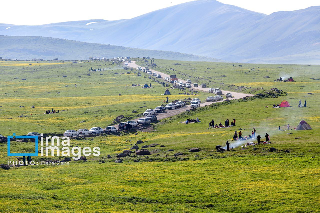 عکس/ طبیعت بهاری دامنه کوه سبلان