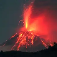 فوران دوباره آتشفشان در اندونزی