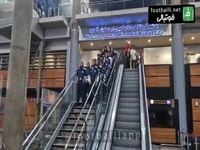 مراسم استقبال از کاروان تیم ملی فوتسال زنان ایران بعد از کسب جواز صعود به جام جهانی