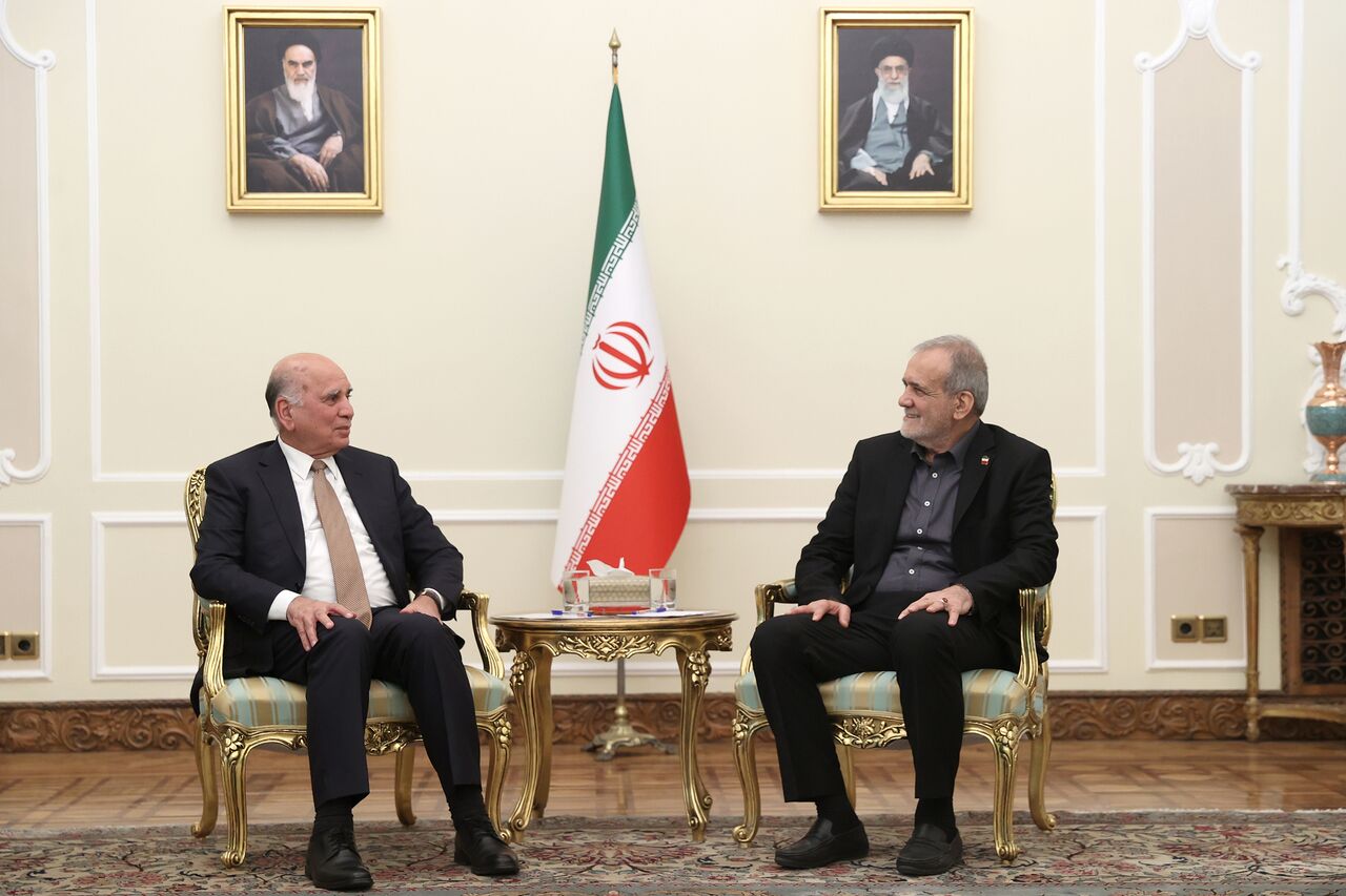 پزشکیان در دیدار با فواد حسین: برای رشد و پیشرفت ملت‌ ایران از کسی دستور یا اجازه نمی‌گیریم