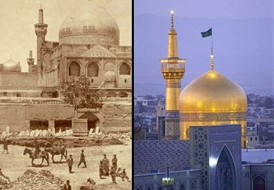 چهار تغییر حرم امام رضا(ع) در گذر زمان
