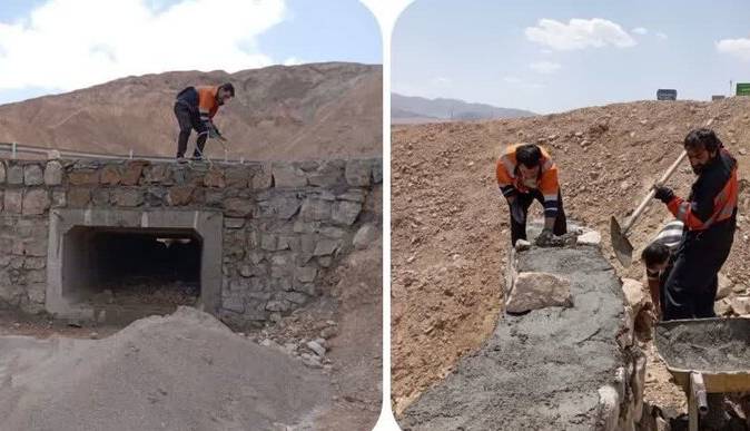 محورهای بخش گلباف کرمان ایمنسازی شدند
